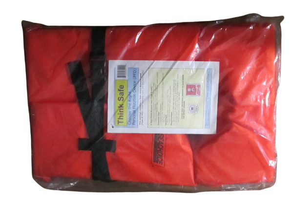 4 – Near-Shore Buoyant Vest Type II PFD Adult 90lb-41kg Chest 30-52″-76-132cm
