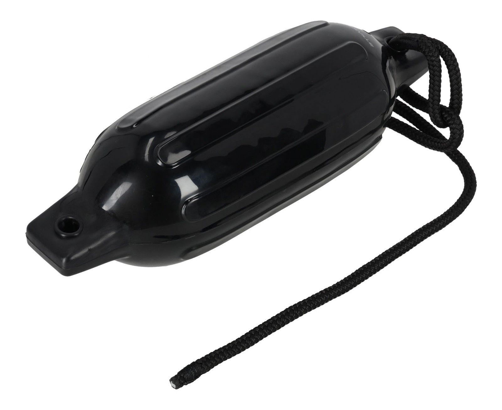 Rockville FEN245-BLACK Boat Fender Package 2 Bumpers 4.5″x16″, 2 Lines + Pump