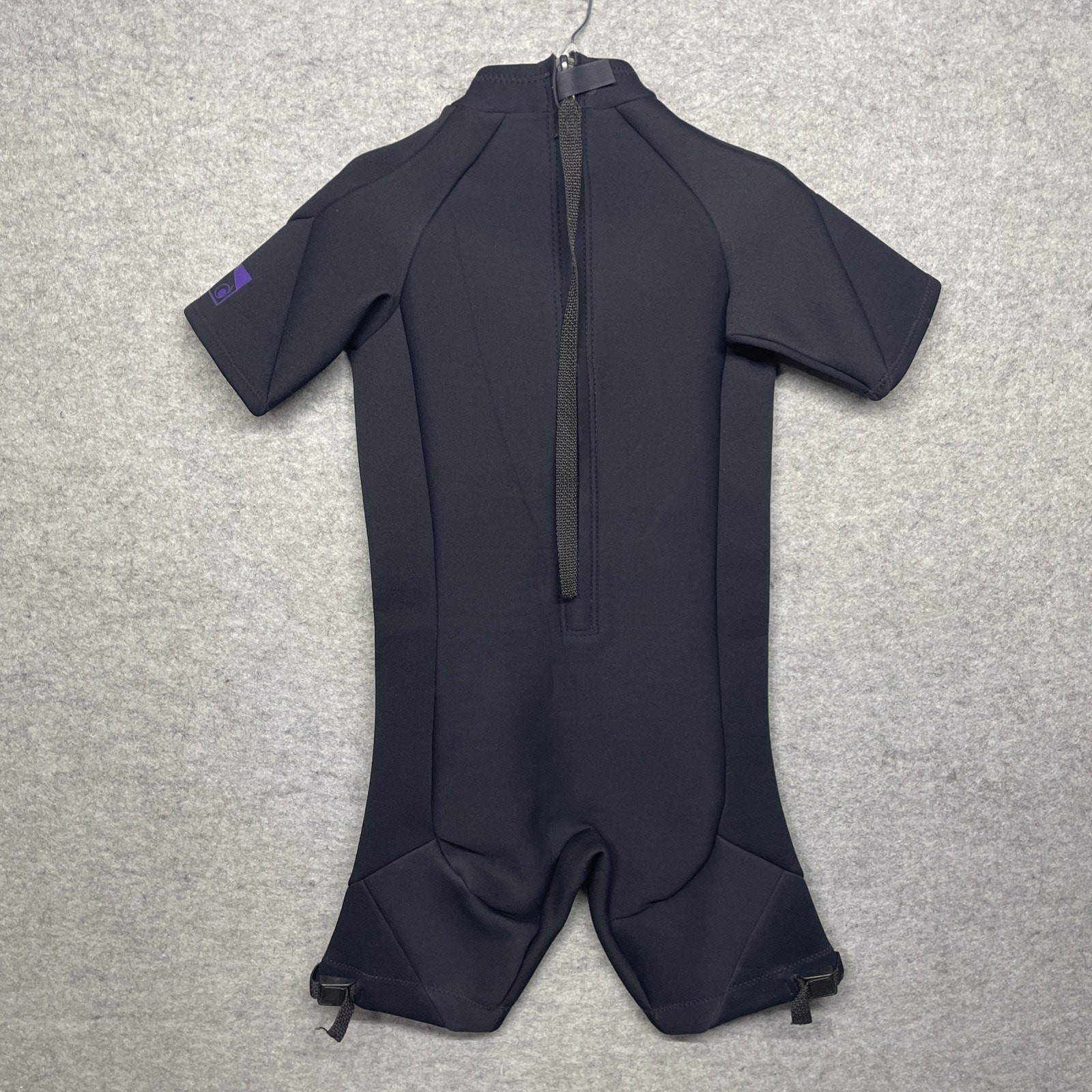 Vintage Kuda Neoprene Wetsuit Womens Medium Black Purple Shorty Springsuit EEC