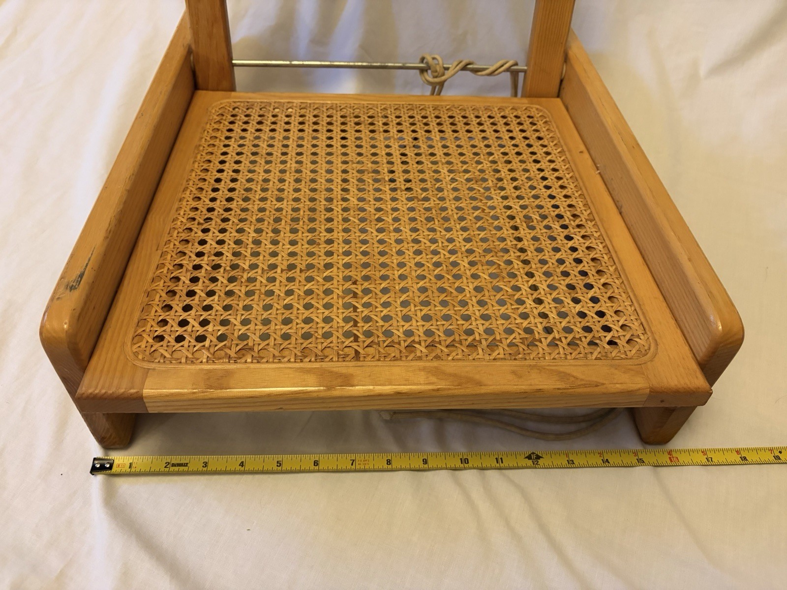 Essex Industries Canoe Seat-Folding Wicker/Rattan/Cane/Wood-Boat Portable Chair