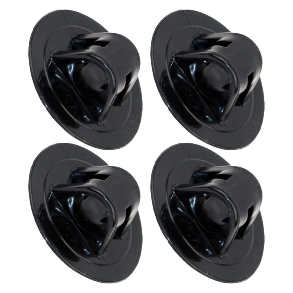 4Pcs Reusable PVC Kayak Motor Mounts Lightweight Black Boat Motor Support