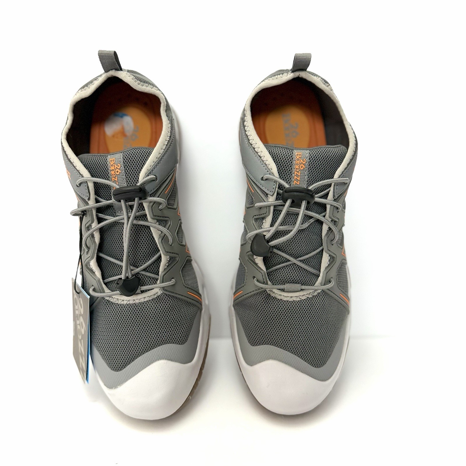 26 BoneZZZ Flozzz HydroPro Water Shoes Men’s Size 10 Gray Orange New No Box
