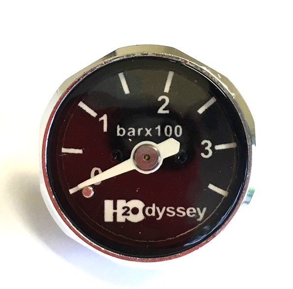 H2Odyssey 350 BAR Scuba Dive Pressure Gauge SPG Pony Bottle 1st Stage Mini