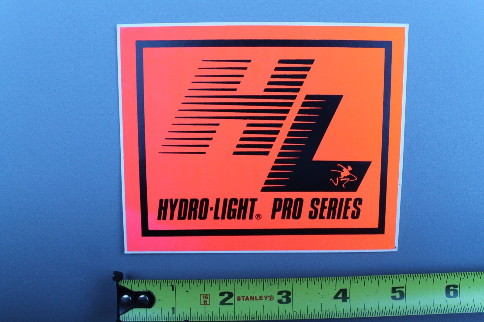 Hydro Light Pro Series Surfboards 80’s Neon Orange V56C Vintage Surfing STICKER