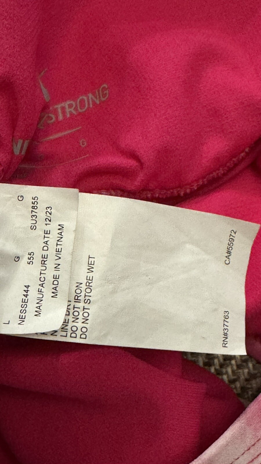 Nike Hydrastrong 1 Piece Women’s Swimsuit Pink Marble Tie-Dye Size L Large