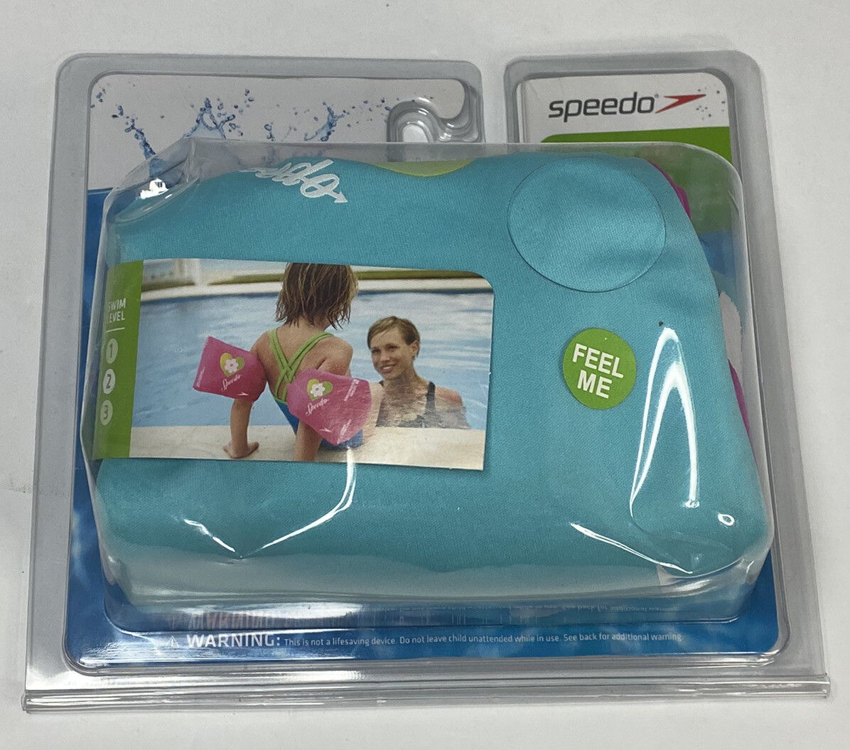 Inflatable Arm Bands Ages 2-12 Swim Level 2 Speedo Blue Fabric