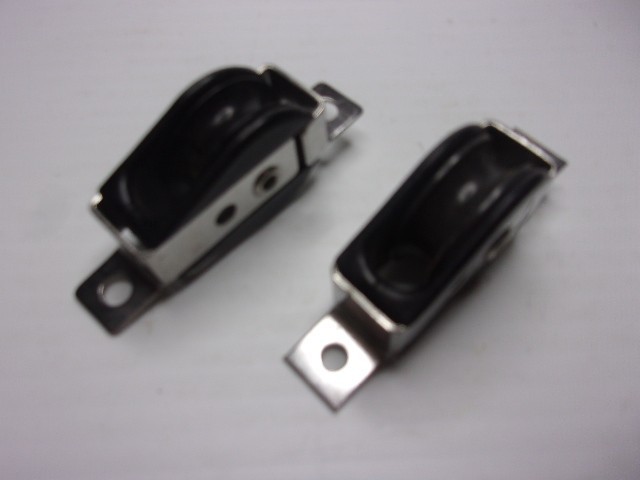 Harken style Thru-Deck Block 15/16″ sheave new matched pair