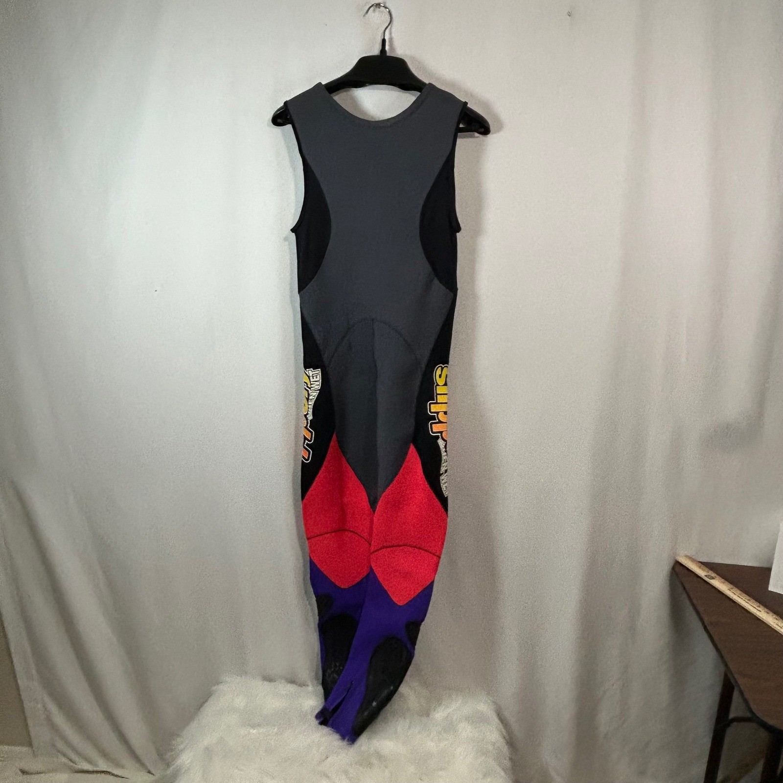 Slippery When Wet Neoprene Lycra Jumpsuit Purple Black Watercraft Size Large