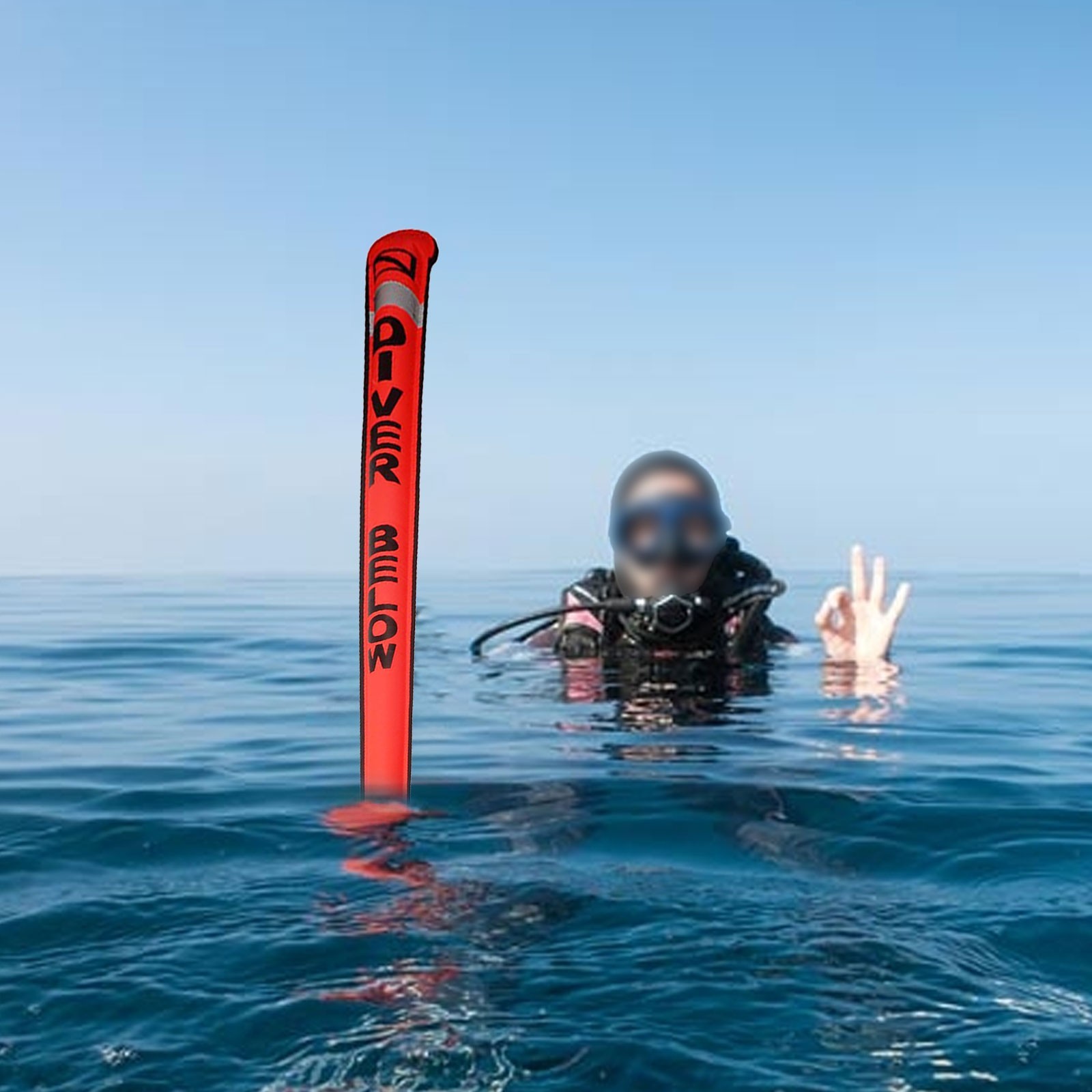 Efficient Underwater Signal Tool SMB Inflatable Marking Bouy Size 72 In