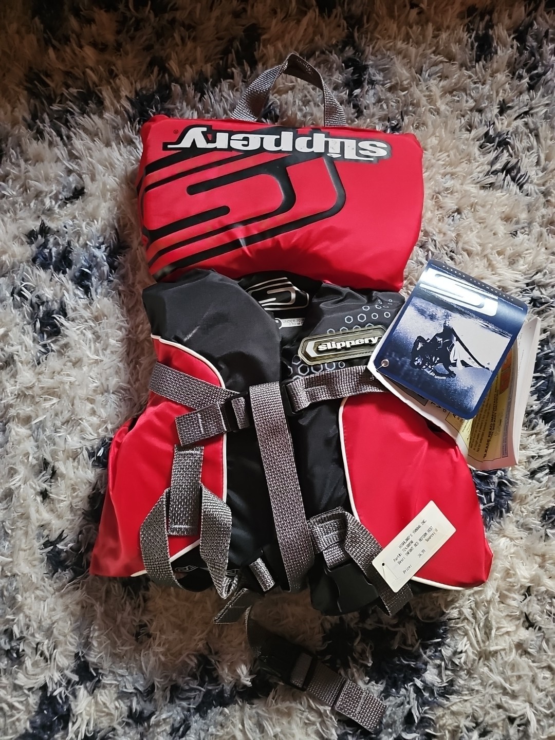 Slippery Reform Infant Life Vest Type 2 Red/Black 7243-00-90 NWT
