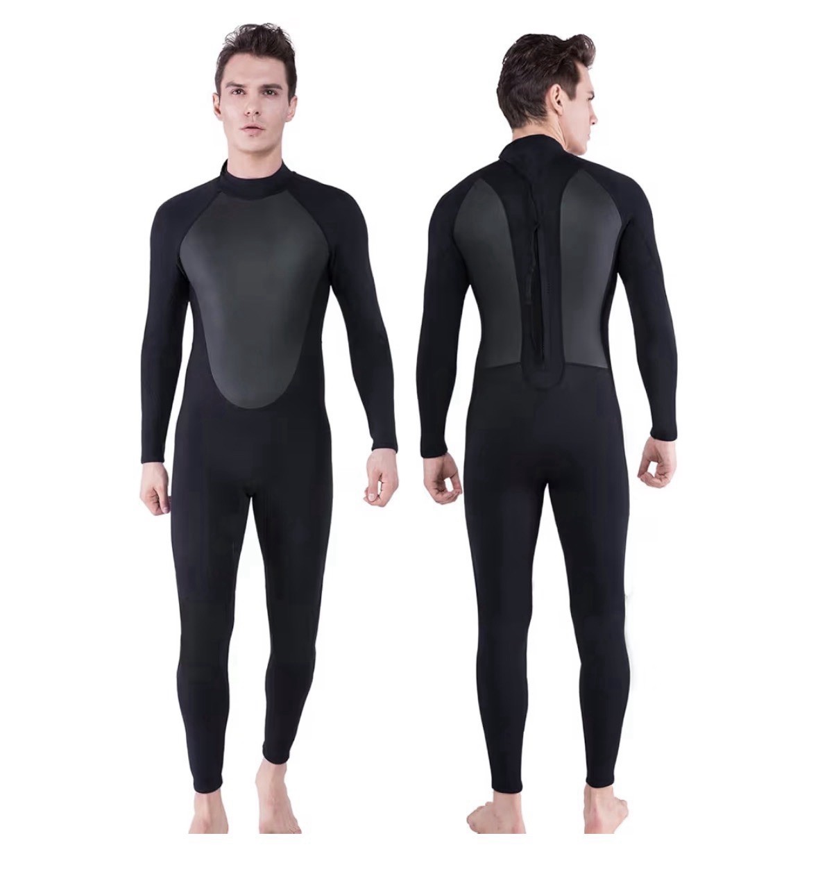 3mm Fuel Body Wetsuit,Surfing,Swimming, Black 3XL