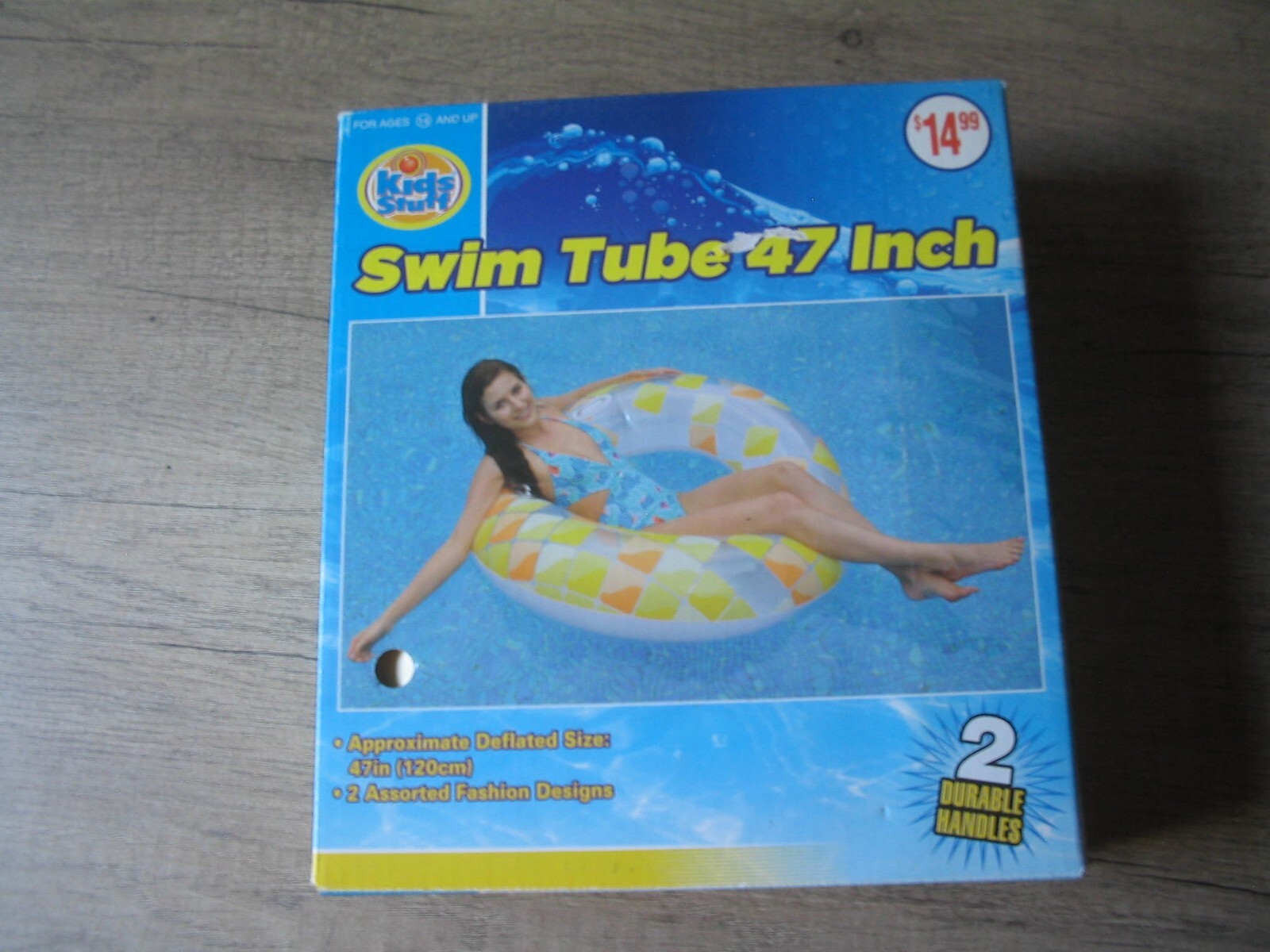 Swim Tube 47 Inch Kids Stuff With 2 Durable Handles Age 14 And Up Adult Sealed