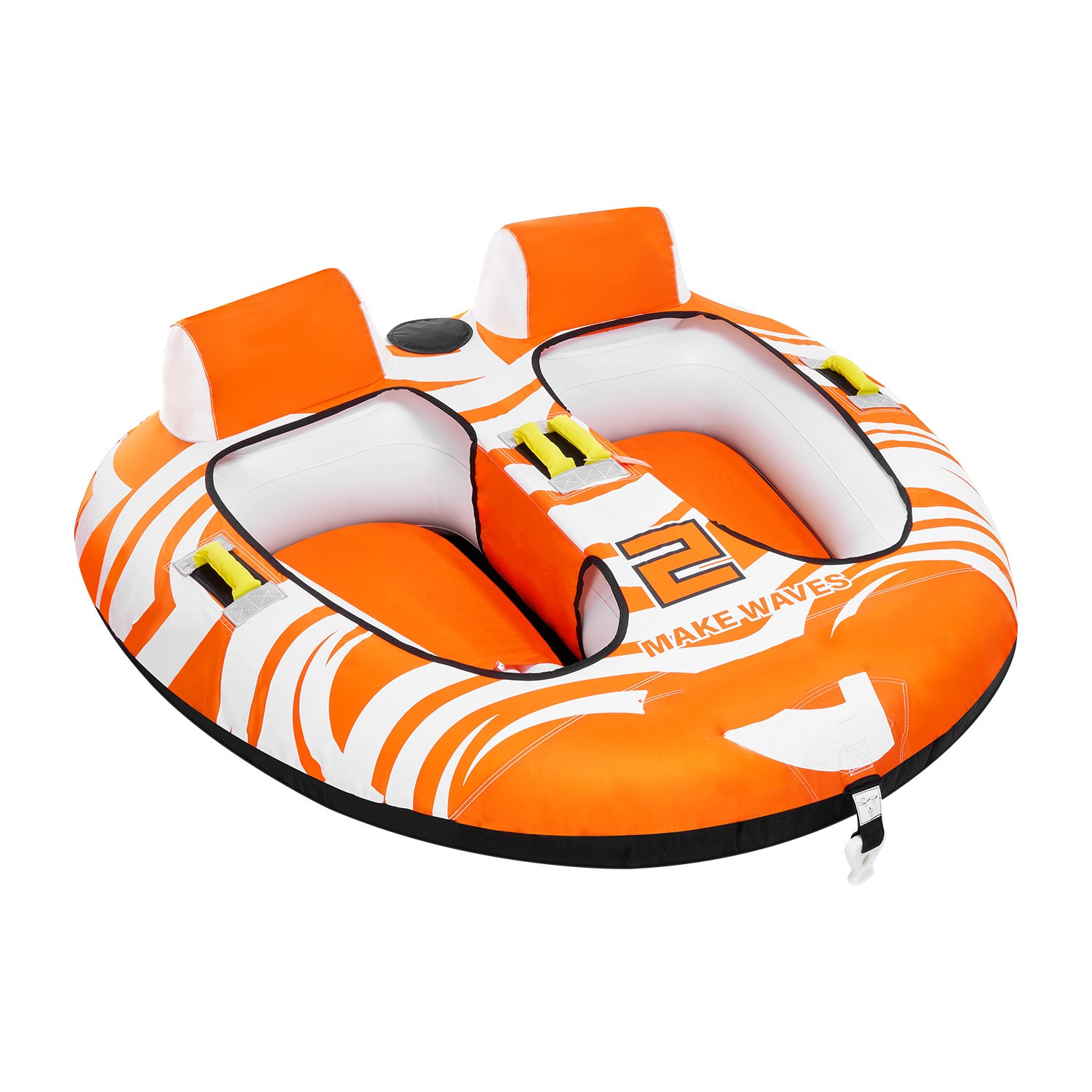 Uimoso Towable Tubes for Boating 2-Person Inflatable Boat w/2 Cockpits&Backrests