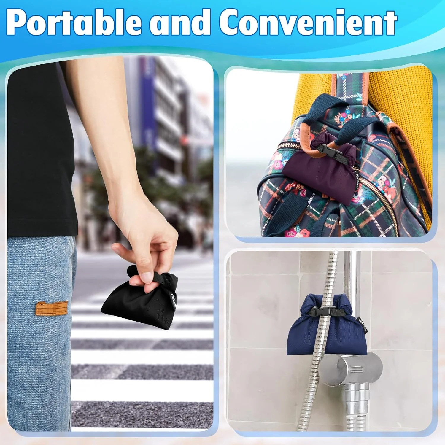 Cosmos 3 Pcs Waterproof Dry Bag, Mini Waterproof Pouch Portable Dry Sacks Small
