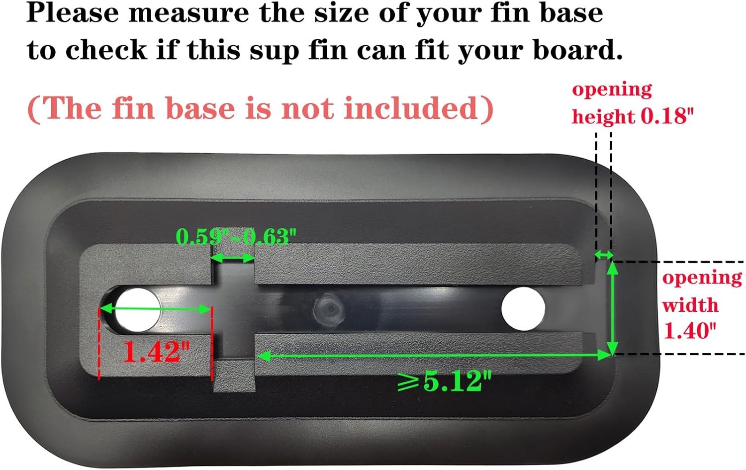 Universal SUP Single Center Fin 5 8 9 10 Inch Replacement