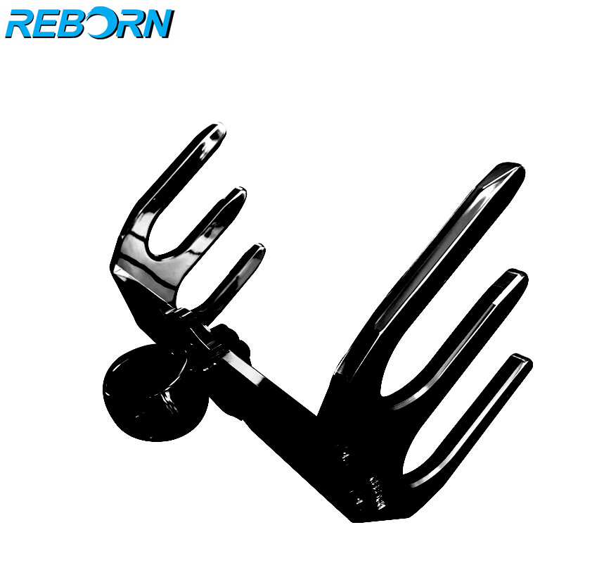 Reborn Pro+ QR Angle-Free Ski Tower Rack Glossy UV Resist Black Coated 5 Yrs Wty