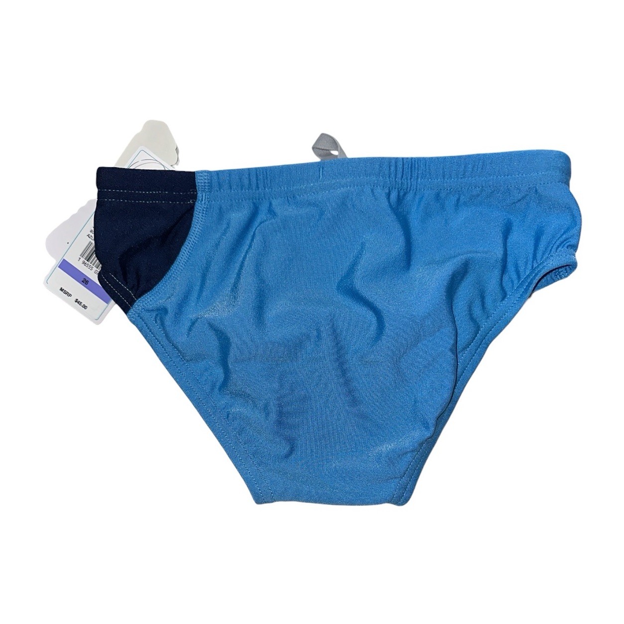 Speedo Eco Endurance Swim Briefs Youth Boy Size 26 AzureBlue Vibe Collection NWT