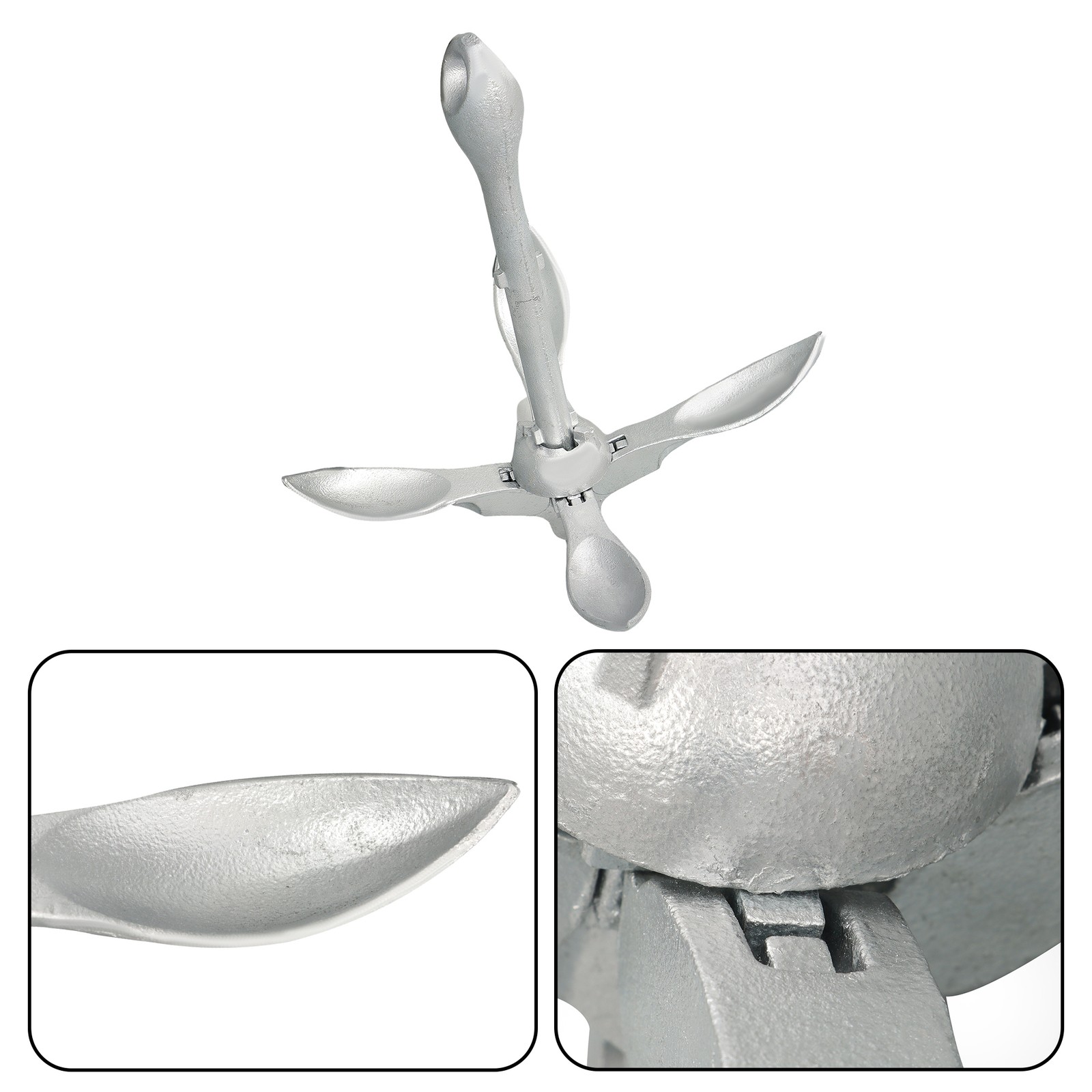 1.5lb/3.3lb/5.5lb/7.05lb Portable Marine Kayak Anchor Kit Canoe Kayak Raft Boat