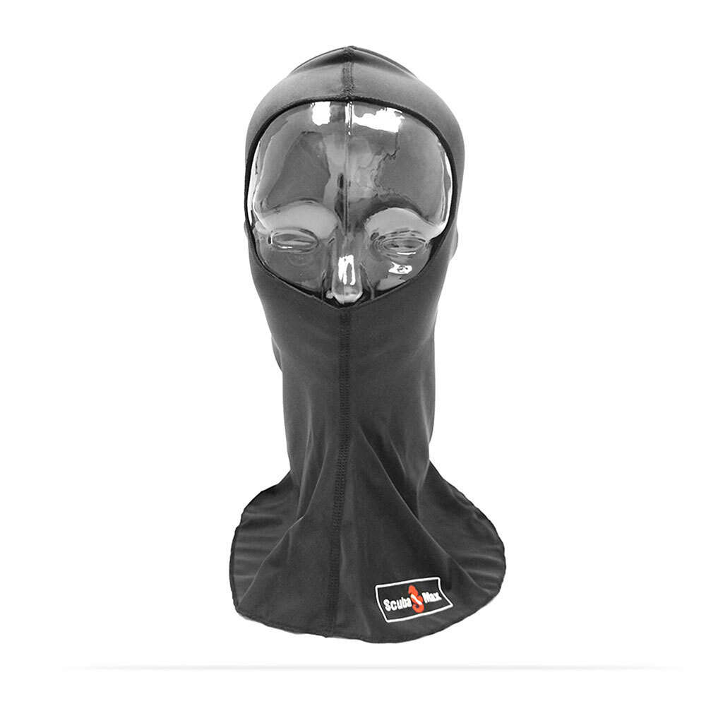 ScubaMax UV50 Spandex Hood for Warm Water Scuba Diving – Black