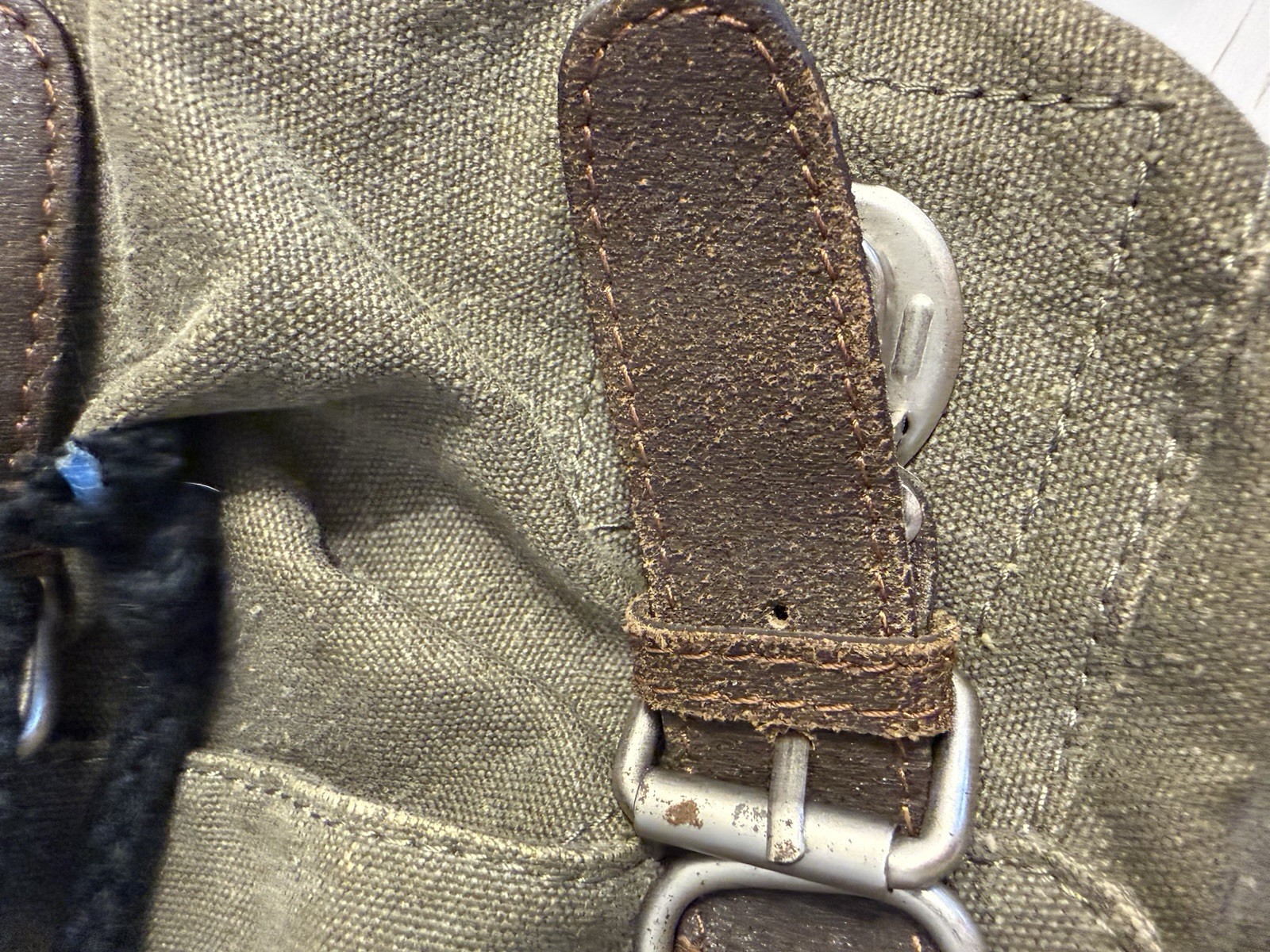 ✿ PURE Hemp Canvas Backpack Small Army Green Boho Rucksack Eco Hemp Bag