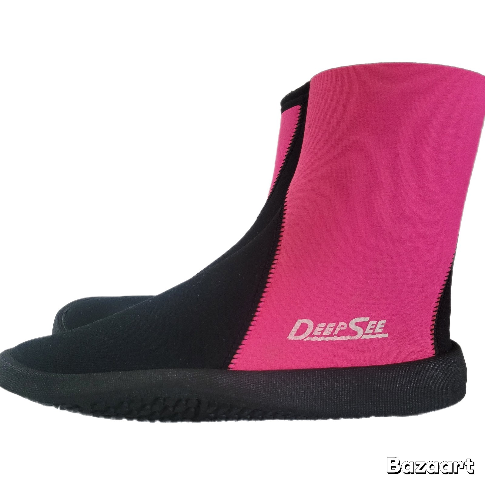 Deep See Women’s Black Neoprene Scuba Snorkel Water Reef Side Zip Boots 9