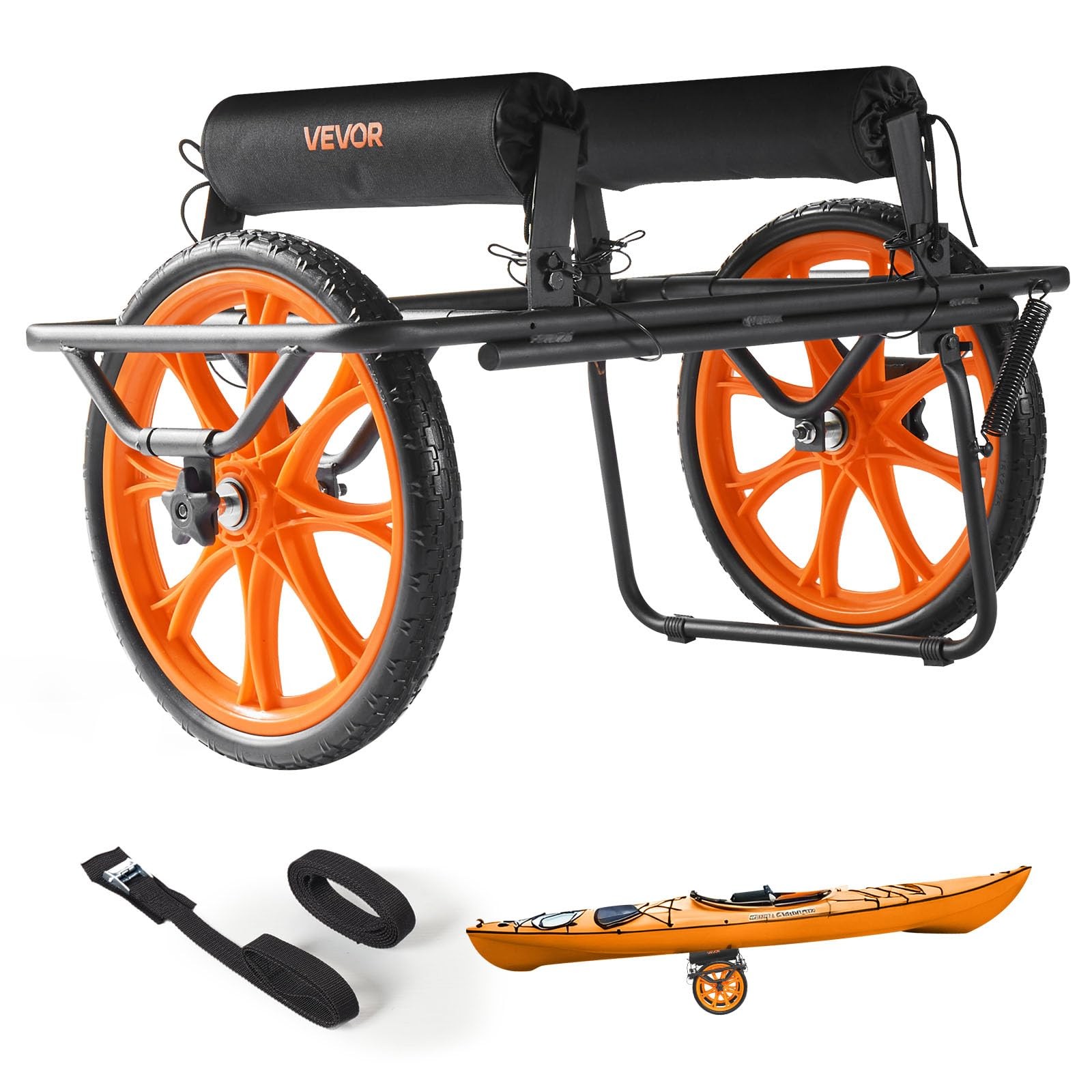 Vevor 300Lbs Kayak Cart All-Terrain Super Duty Trolley Cart Canoe Cart Dolly