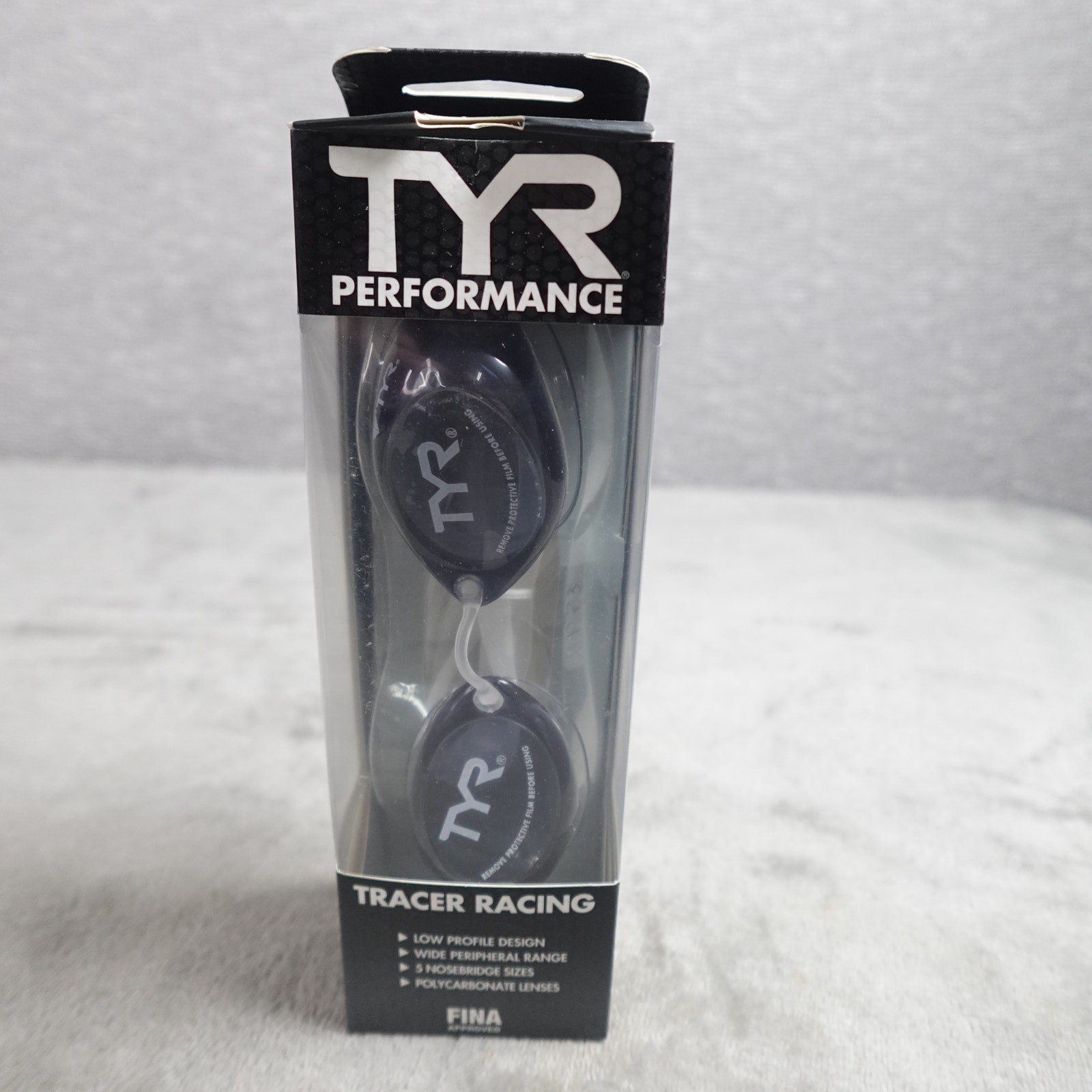Lot of 4 TYR Tracer Racing Adult Swim Goggles Smoke New FINA Approved