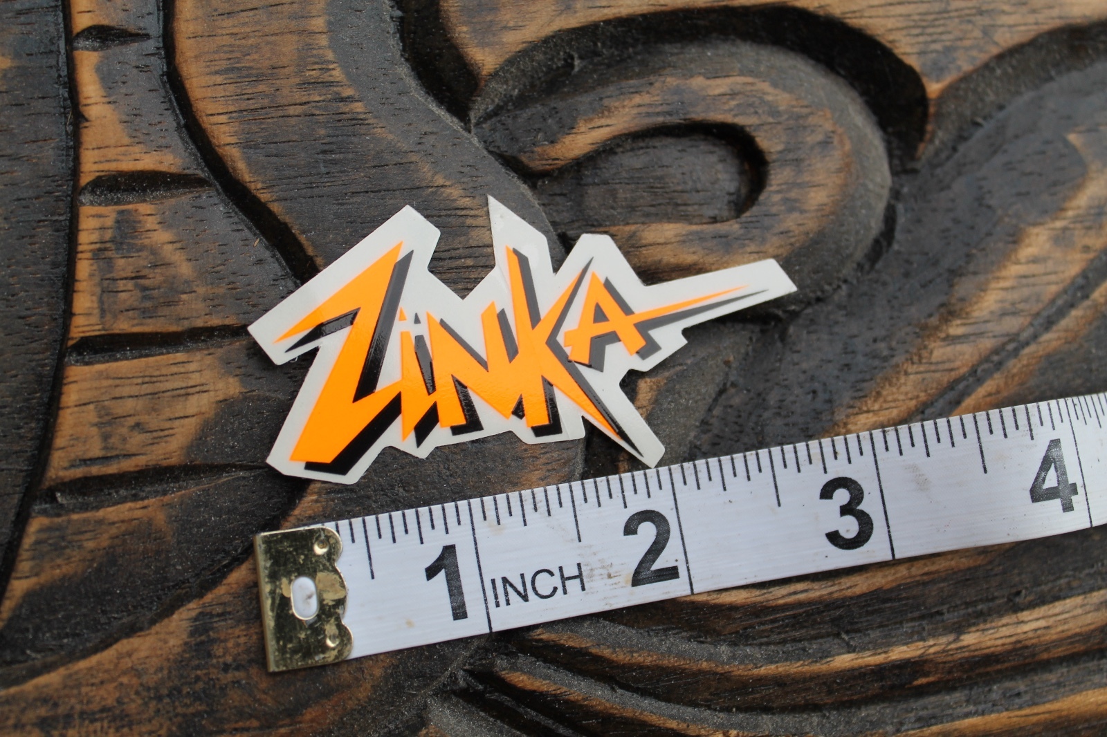 ZINKA Vintage Neon Orange 80’s Surfboards Surf Wax Vintage Surfing STICKER