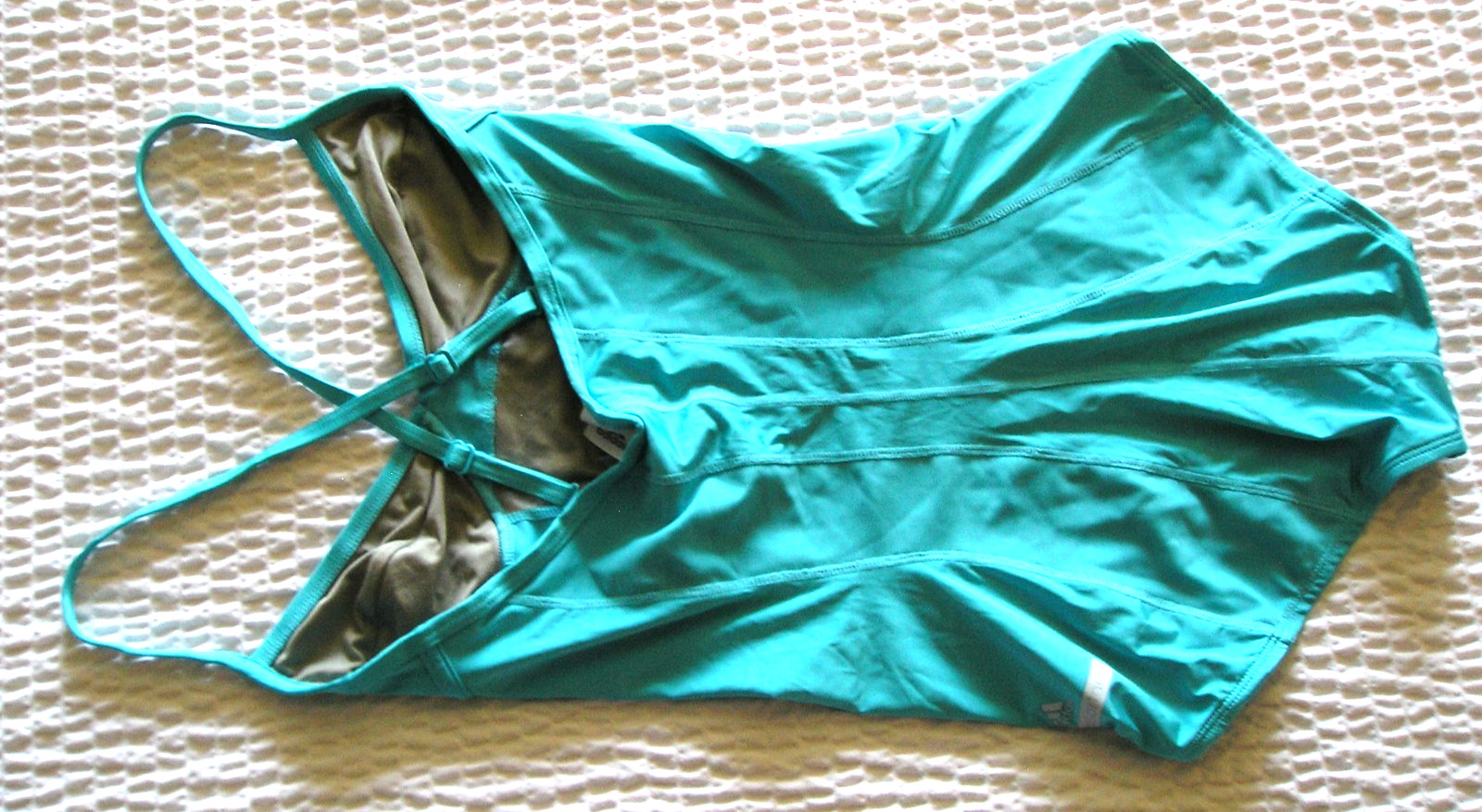 Adidas VINTAGE Stella McCartney Swim Suit 1 Piece Top-Pant Bottom Bikini sz 34″