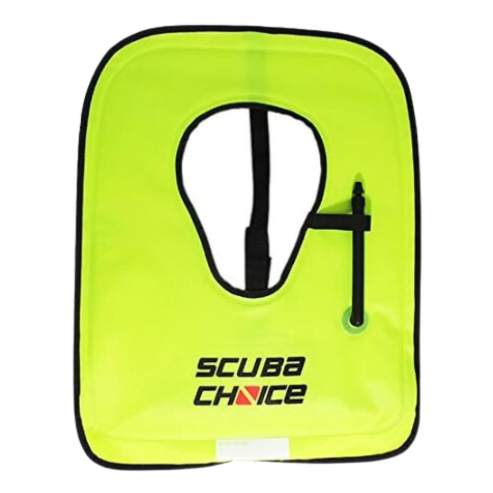 Scuba Choice Adult Snorkel Vest with Name Box Large (100-200lbs), Neon Yellow