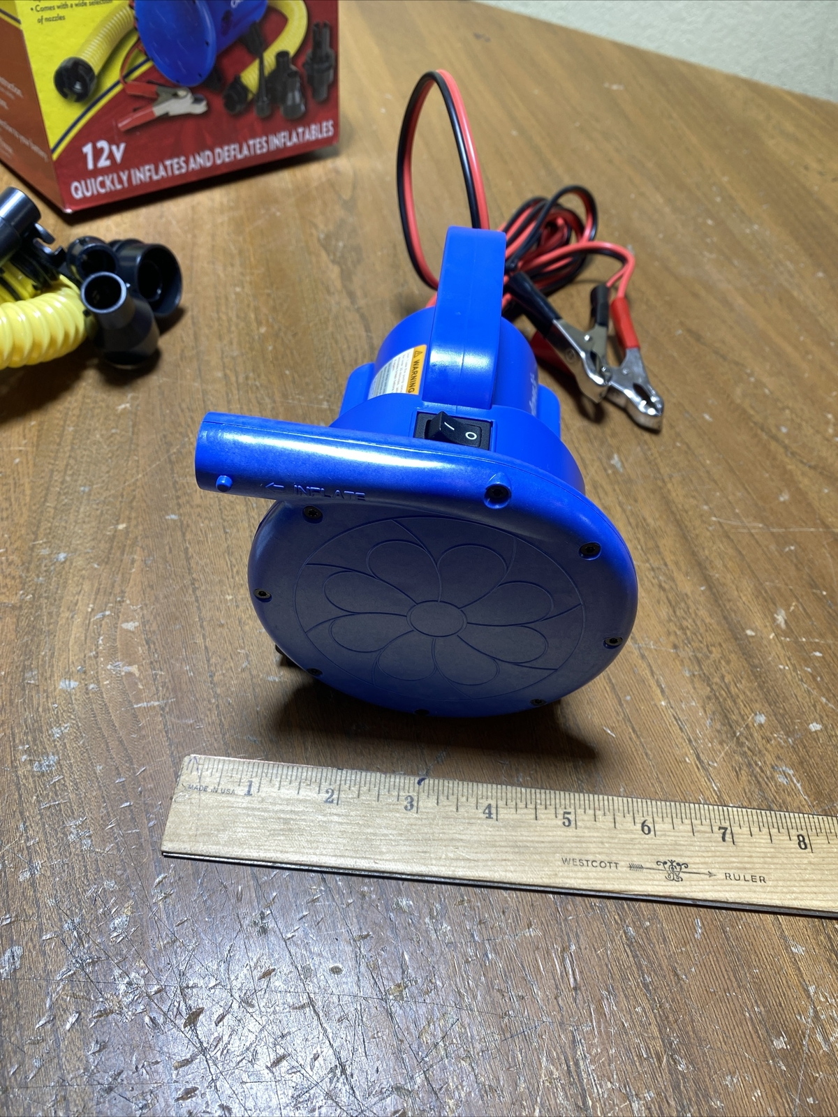 OVERTONS High Pressure PUMP Inflator & Deflator 12V MARINE AUTO BOAT