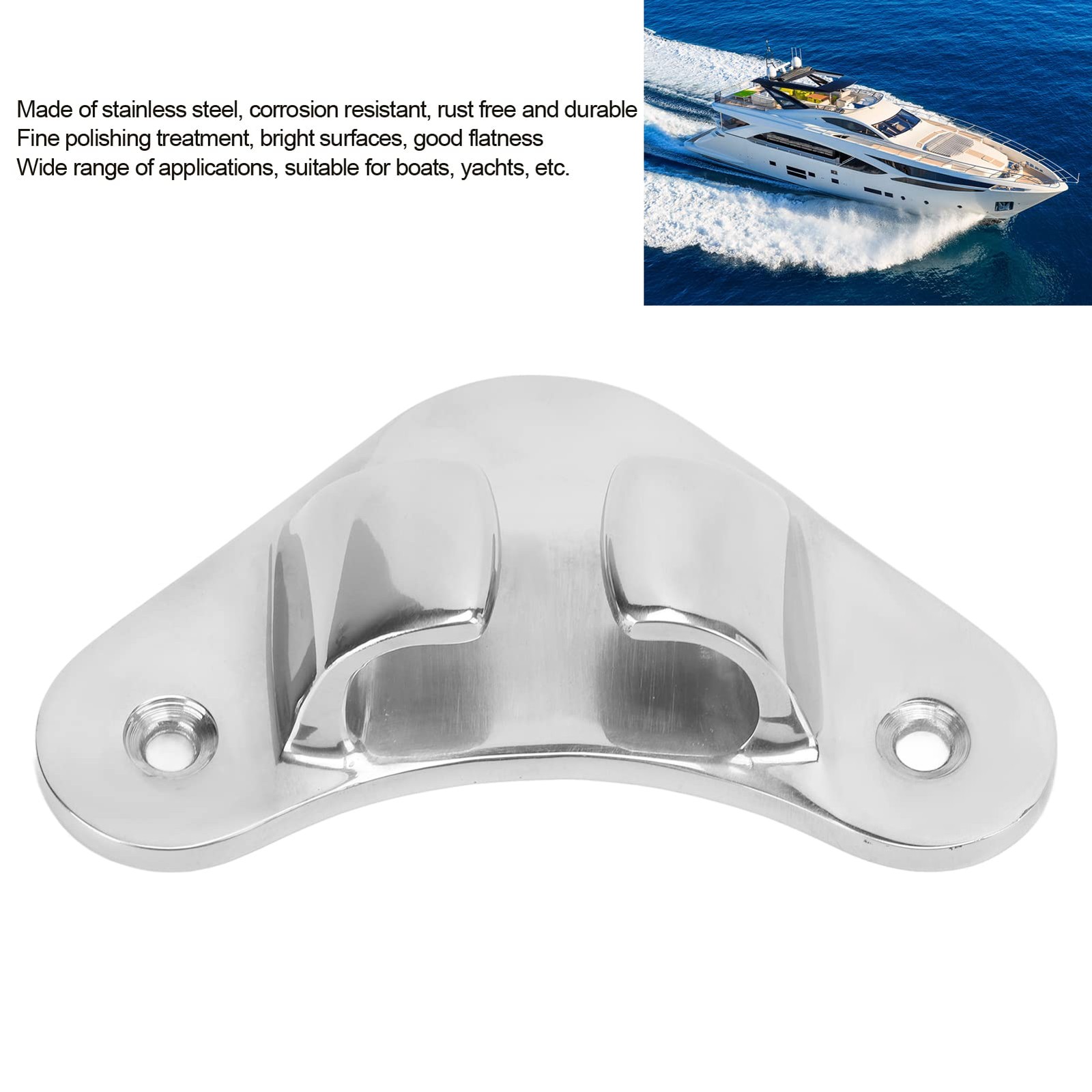 Boat Fairlead 10.8cm Stainless Steel Bow Chock Cleat for Yacht – Marine Hardware
