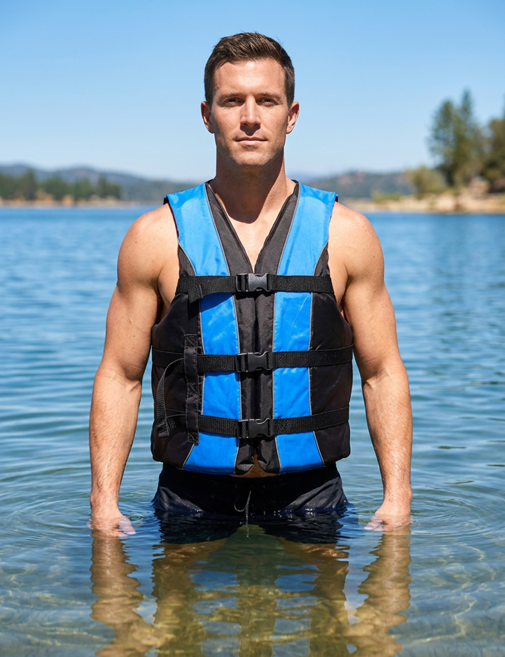 Hardcore life jacket paddle vest; Coast Guard approved Type III PFD life vest fl