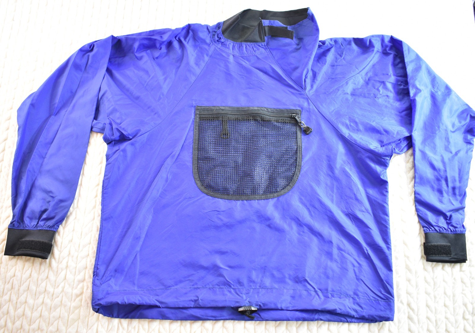 Kokatat Paddling Jacket Splash Top Dry Blue Kayak Canoe Pocket Pullover Women M