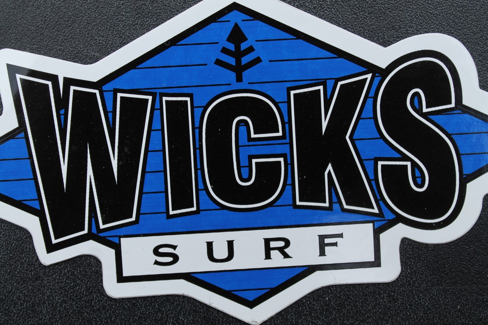 Wick’s Surf Surfboards Australia Blue White Black OG V34 Vintage Surfing STICKER