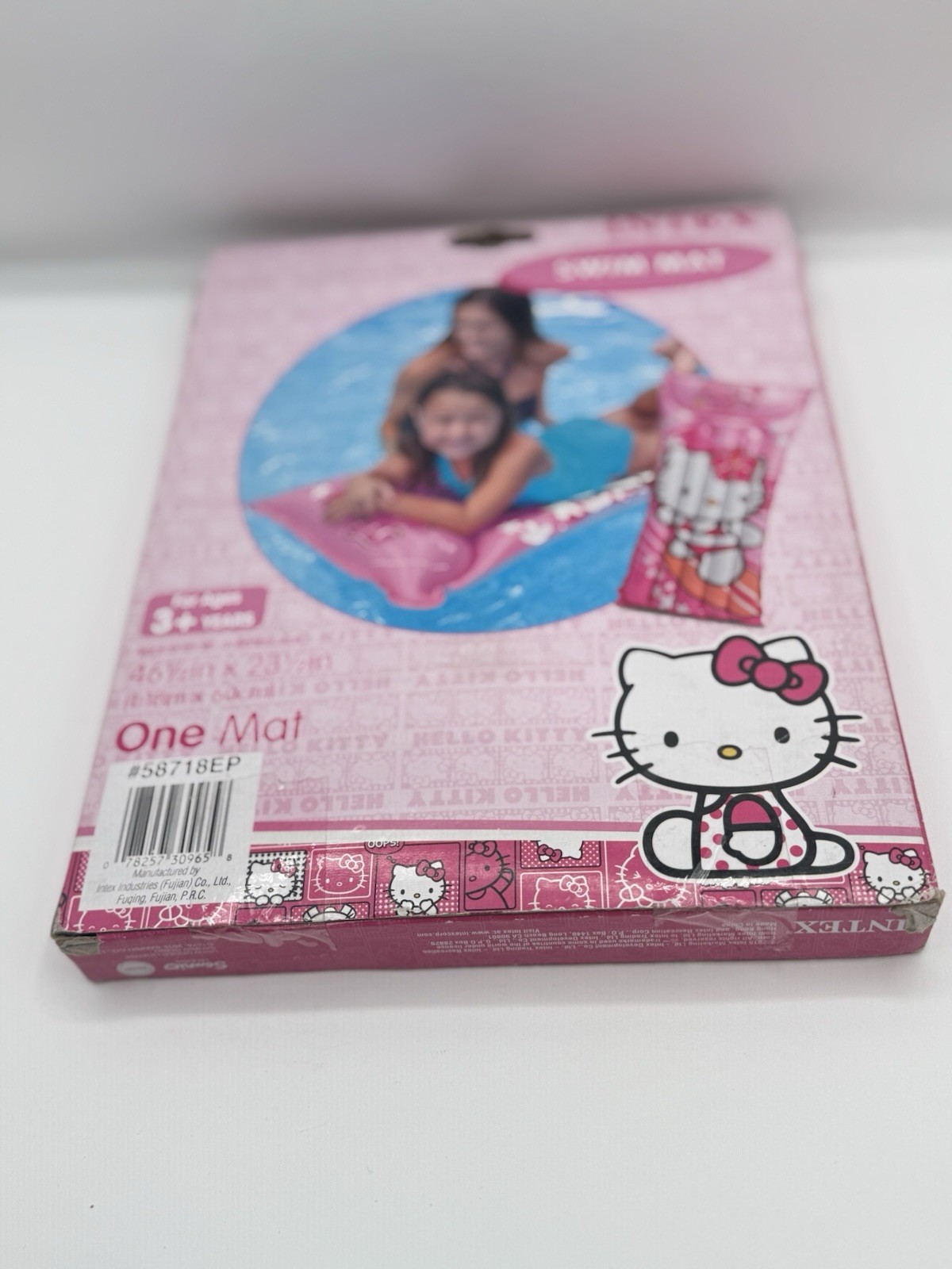 NEW Intex Hello Kitty Inflatable Swim Mat For Ages 3+ Years Lounger 46″ x 23″