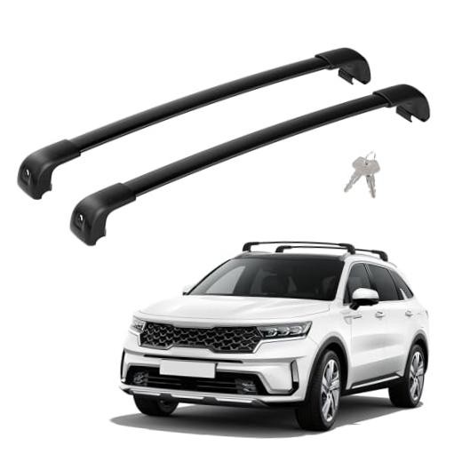 300Lbs Lockable Roof Rack Cross Bars Compatible with For 2021-2026 Kia Sorento