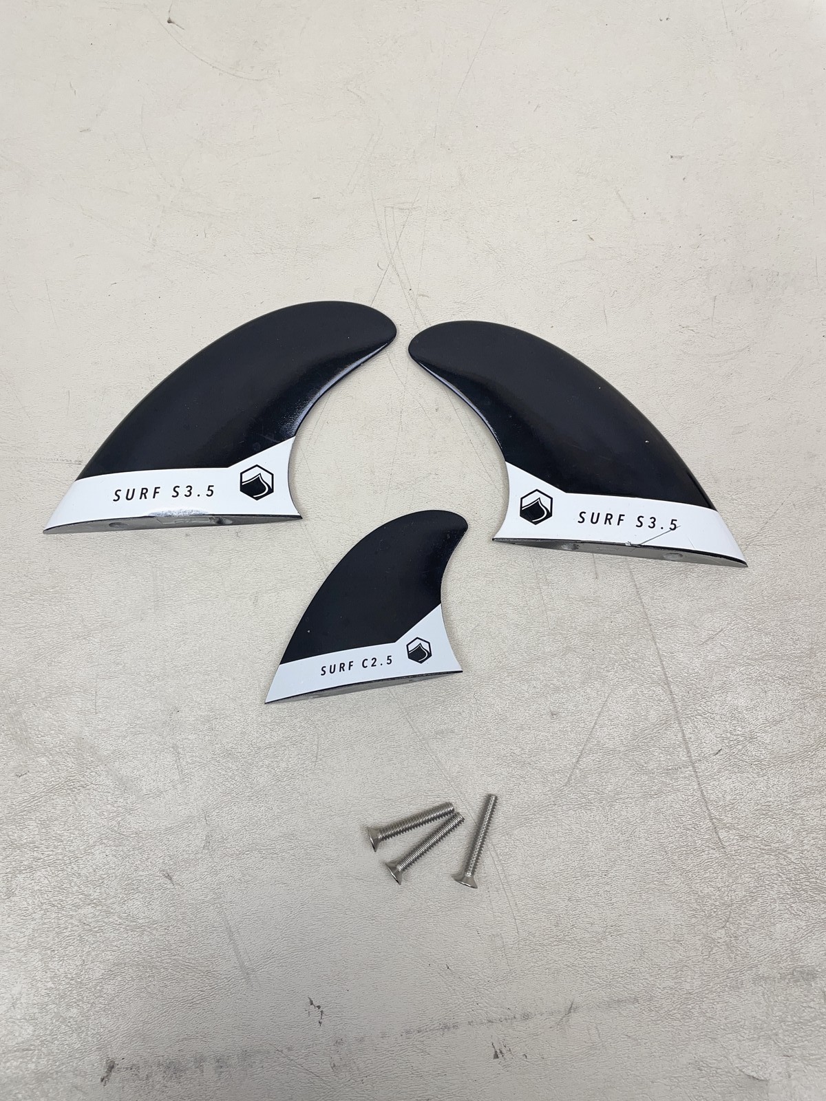 LIQUID FORCE S3.5 / C2.5 WAKESURF FINS SET OF 3