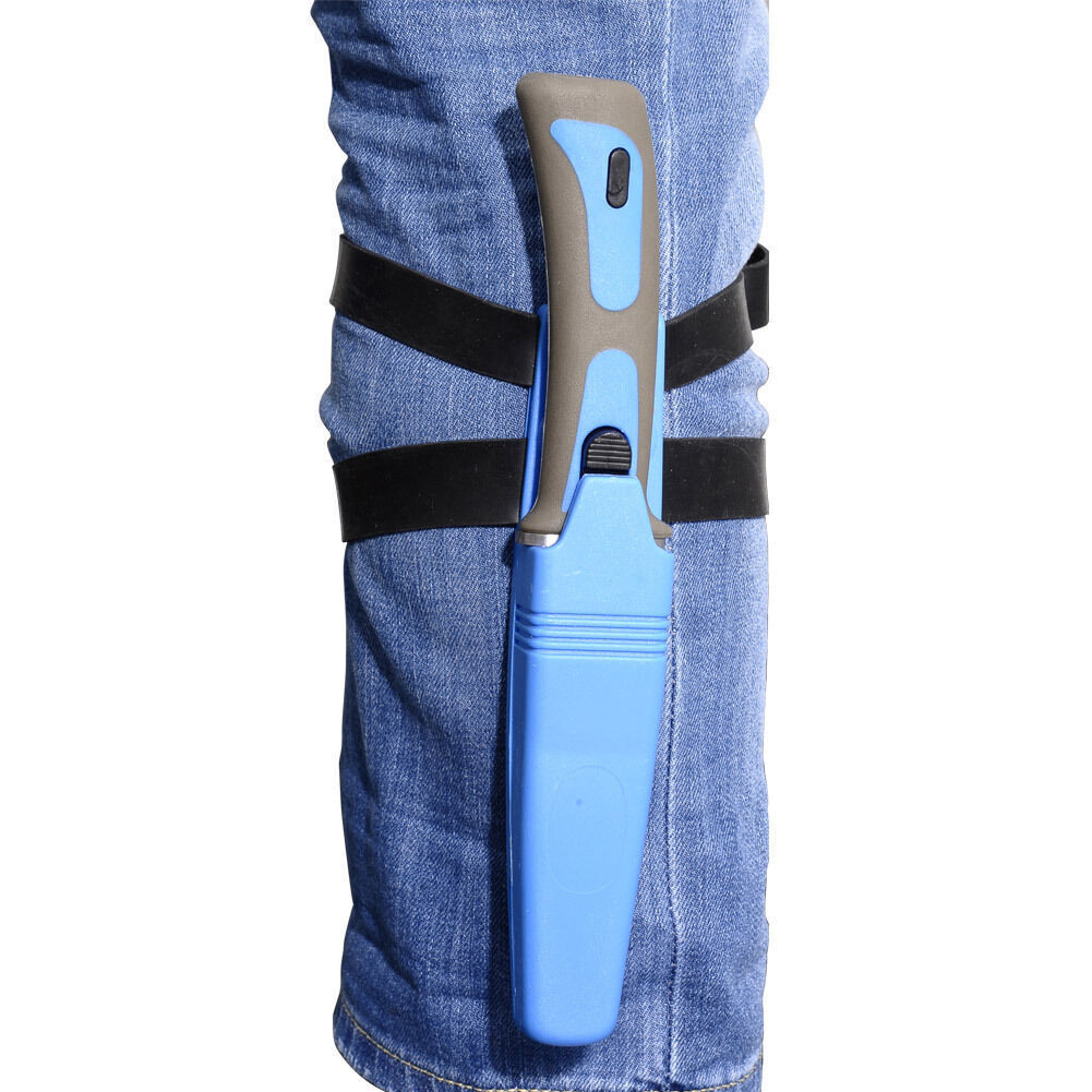 Sawtail Drop Point Diving Swimming Scuba Stainless Steel Knife with Strap- 9 In