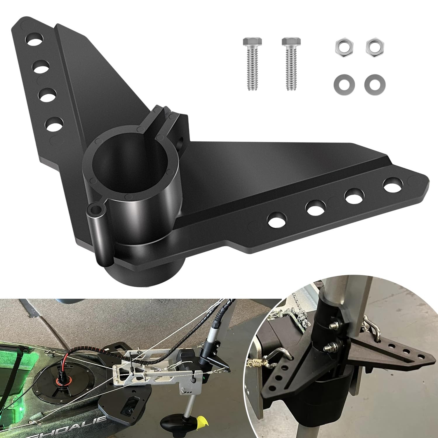 Plastic Steering Triangle Support Fit Newport NK-180S Brushless Kayak Motor