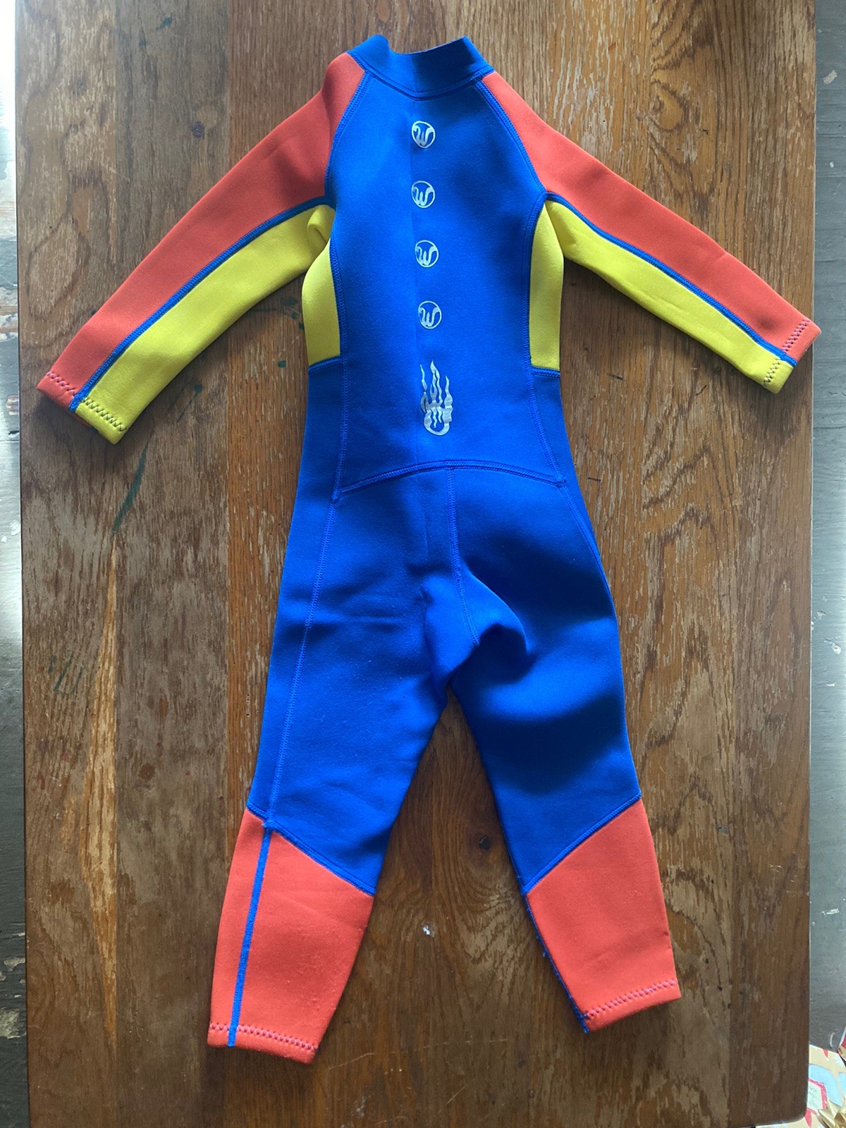 Wet Suit X-MANTA Dive & Sail Youth Full Body-Small-New-Blue/Orange/Yellow