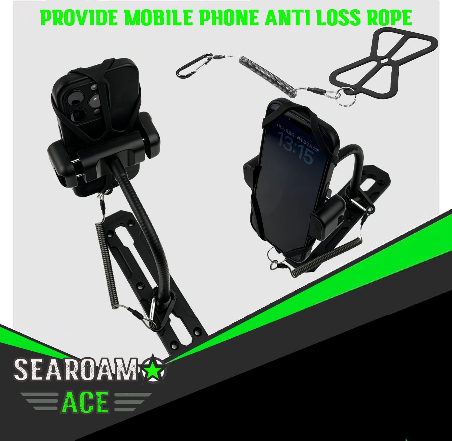 Universal Boat Mount for Action , Kayak Holder with Flexible Gooseneck, Anti-…