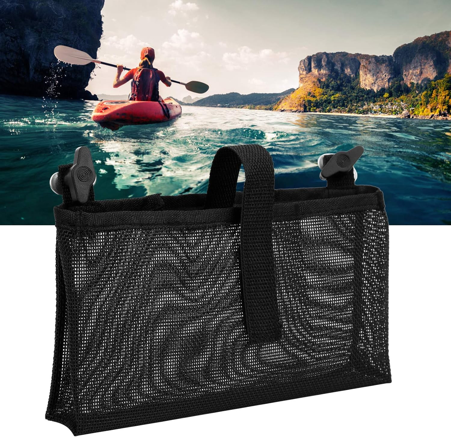 Boat Mesh Bag, Nylon Marine Storage Organizer & Accessories Pouch, Durable Li…