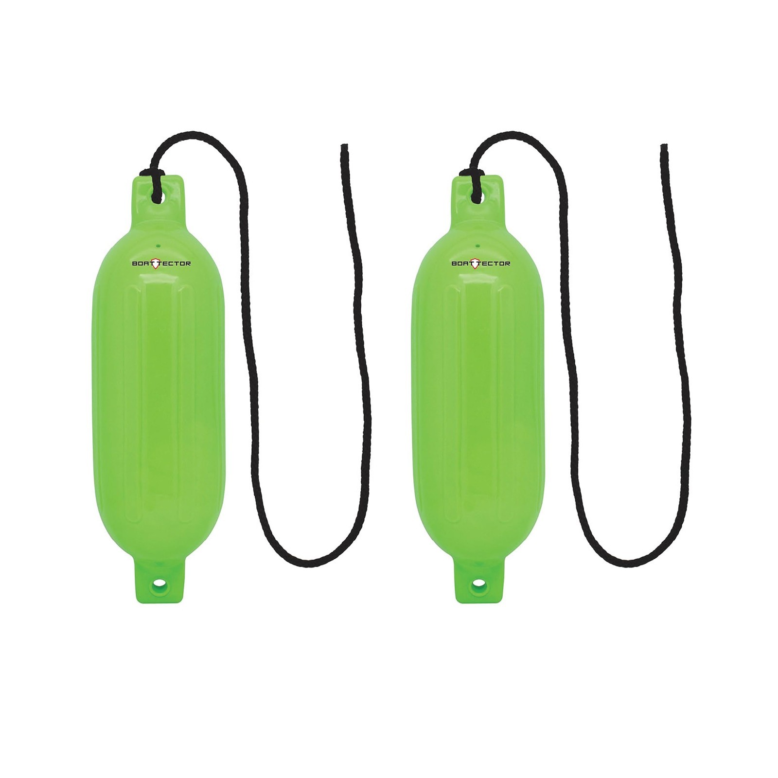 Inflatable Boat Fenders 2-Pack – 4.5″ x 16″, Neon Green, Durable Protection