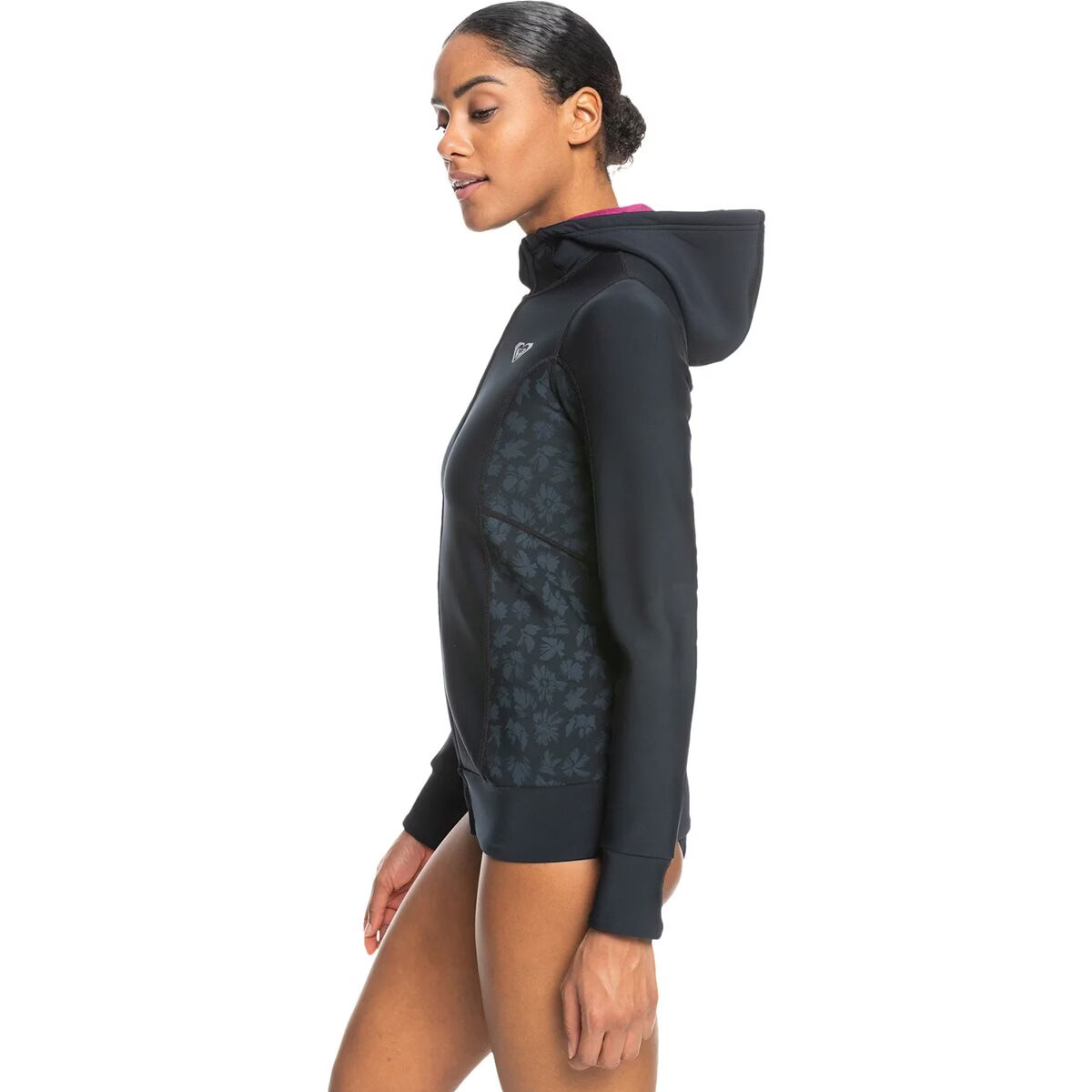 Roxy 1.0 Swell Series Jacket Zip Qlock – Women’s Black, 4