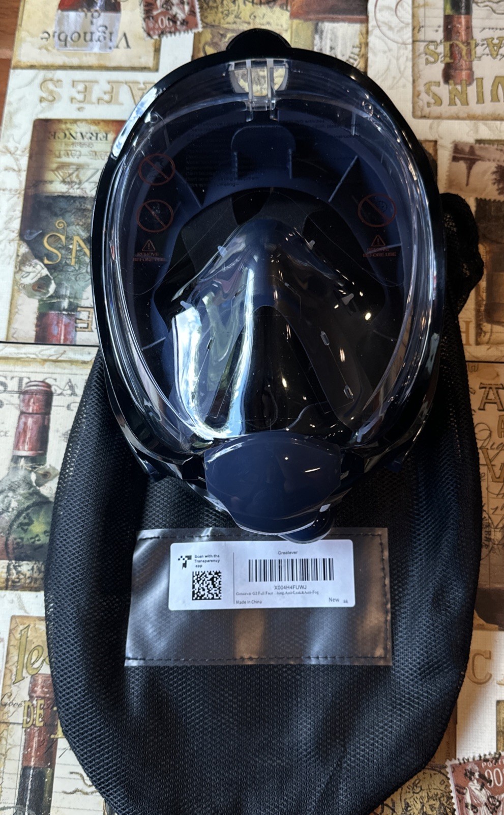 G2 Full Face Snorkel Mask with Latest Dry Top System,Foldable 180 XL
