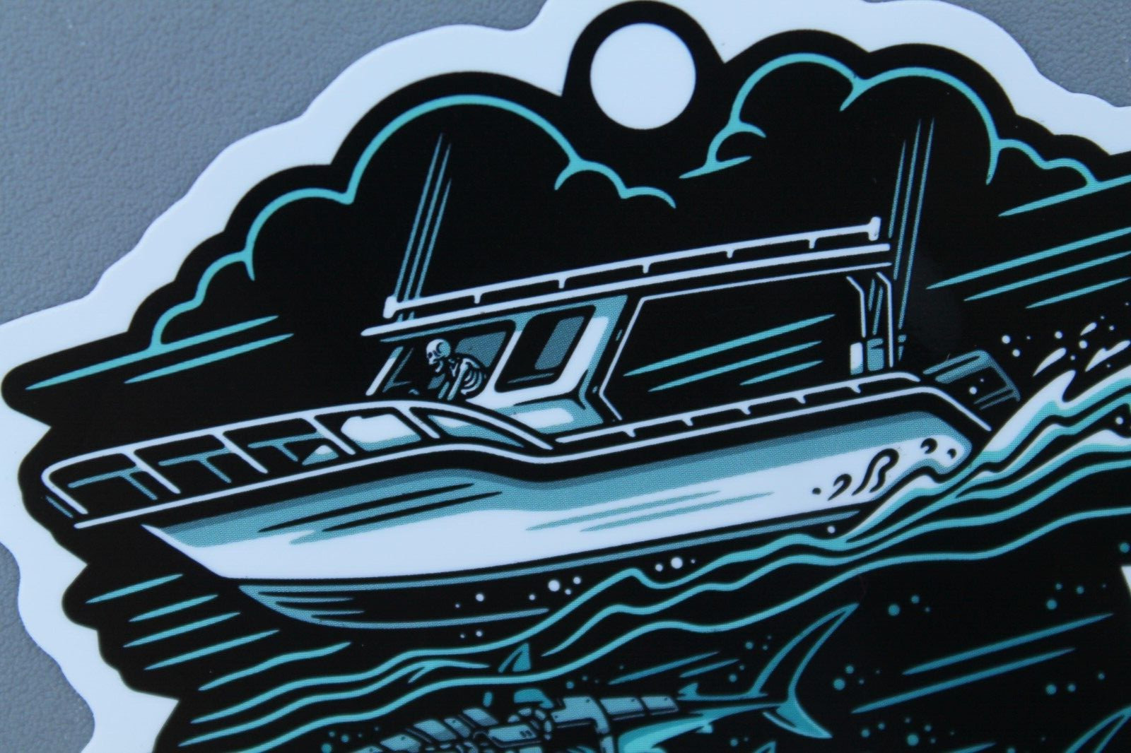 Cove Surf Venice Beach Dogtown POP Boat Shark Night V64B Vintage Surfing STICKER