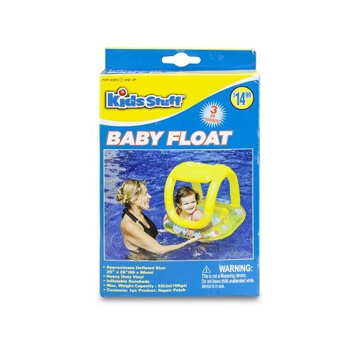 Kids Stuff Baby Float Inflatable Swimming Float With Sunshade For Age 3+ Years