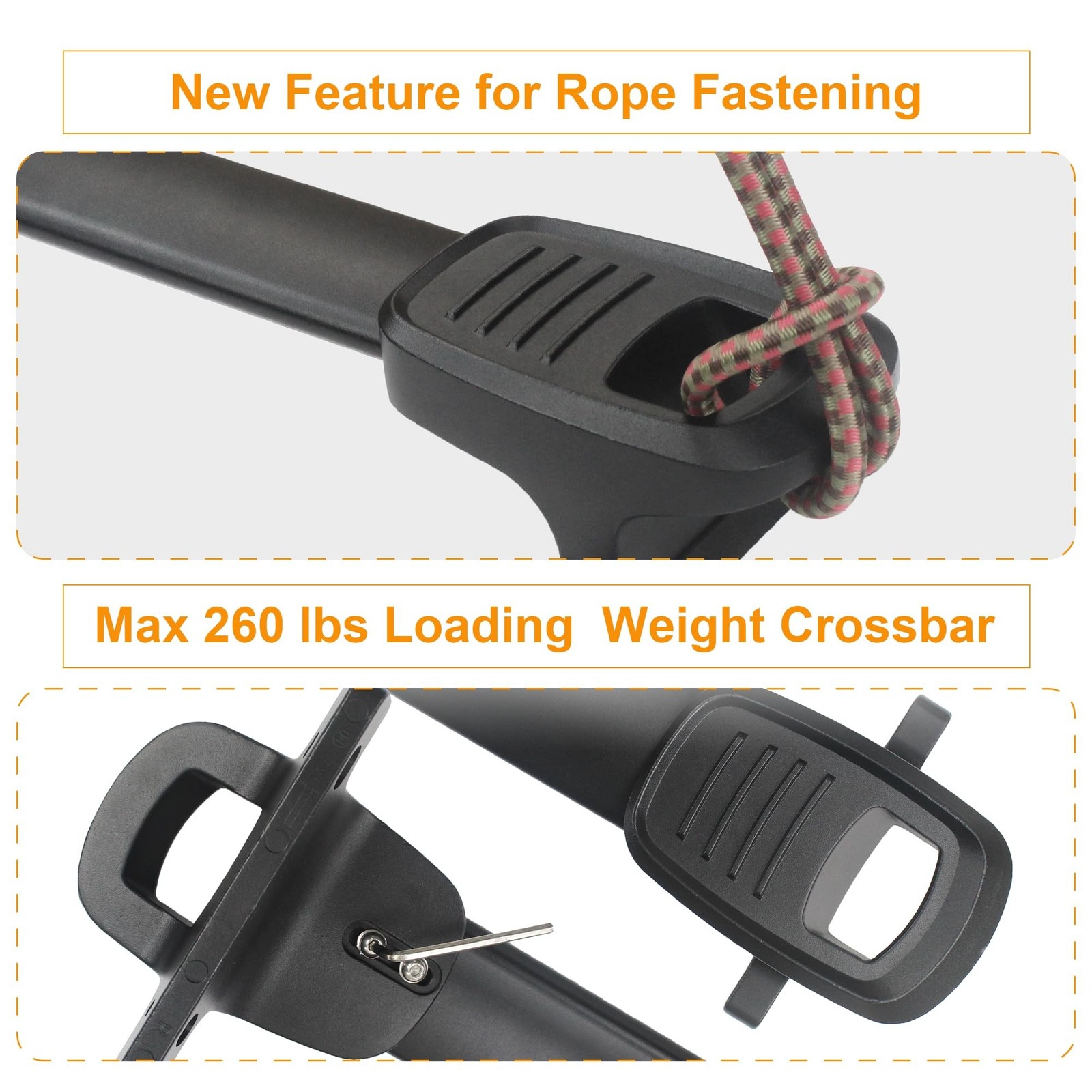 Heavy Duty 300lbs Loading Weight Roof Rack Crossbars Compatible for GMC Acadi…