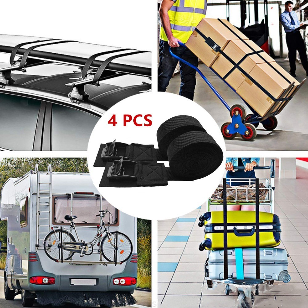 Rack Car Roof Rack Tie Down 250 Kg 9.8ft High Breaking Strength Lashing Safety